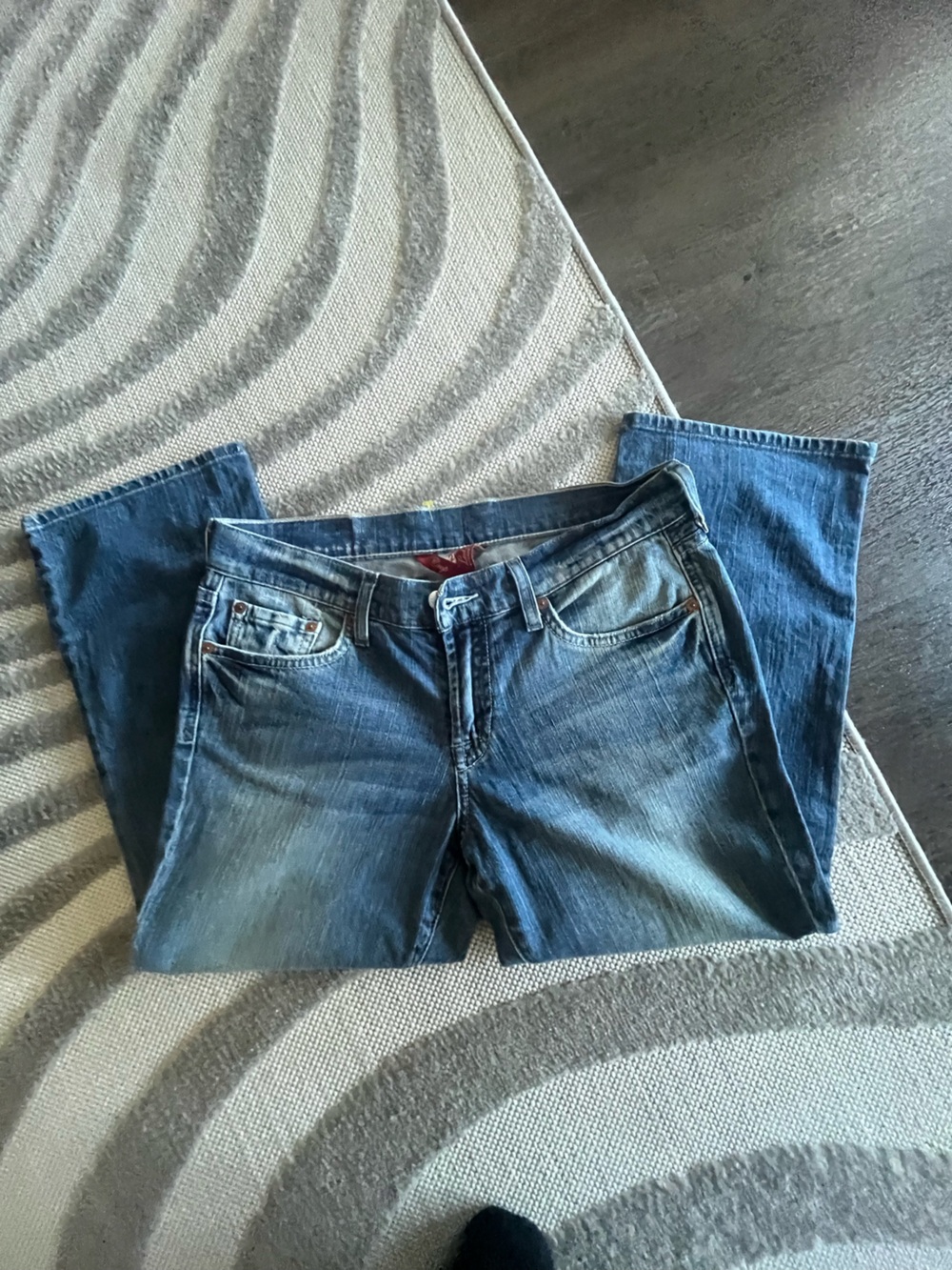 Vintage Blue Denim Jeans -Lucky You
